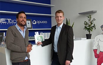 Henning Höne besucht opwoco GmbH im Industriepark Nord.Westfalen