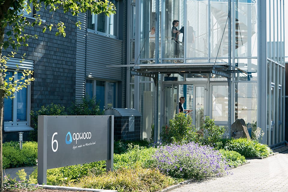 Eingang in das Firmen Gebäude