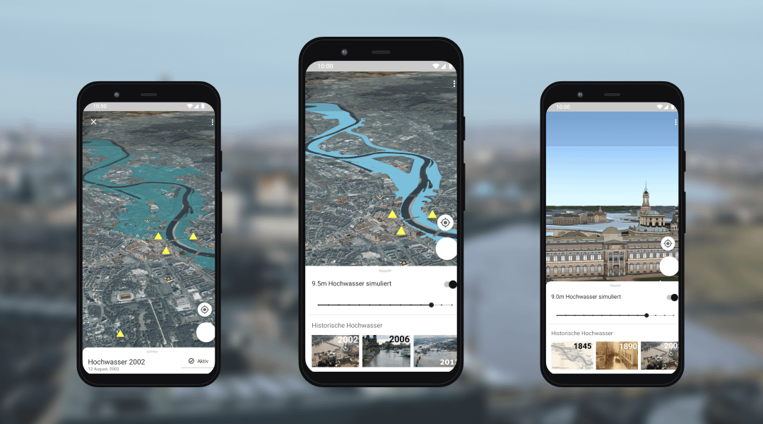 opwoco entwickelt Prototypen für die AR-Hochwasser-App der Stadt Dresden
